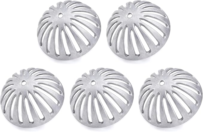 5 Pack Floor Sink Strainer Heavy Duty Aluminum Dome Drain Cover for Kitchen Bar Outdoor Garden or Bath 5-1/4 Diameter x 2-1/4H