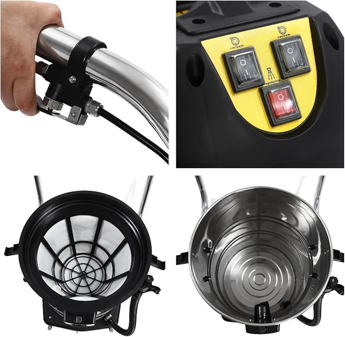 80L Commercial Carpet Cleaner Upholstery Cleaner Machine Carpet Extractor for Car Detailing Extractor Cleaning Machine for Carpet Cleaning Wet Dry Vacuum Cleaner Sofa Cleaner