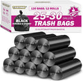 25-30 Gallon Trash Bags Black 120 Count - 32 x 36 Large Kitchen Garbage Bags 20+ Gallon Trash Can Liners Unscented Multipurpose for Home Office Daily Household Use