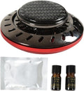 Car Air Freshener Flying Disc Design Long Lasting Aromatherapy with Plant Extracts Adjustable Fragrance Intensity Odor Removal for Car Interior Purifies Air Includes 2 (Red)
