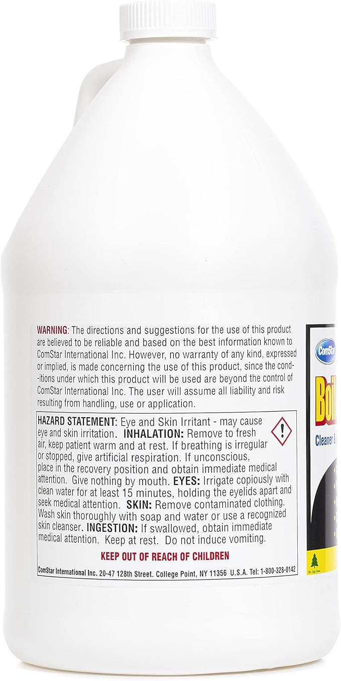 ComStar Boiler Treatment w/Blue Color Indicator Boiler Water Cleaner &amp pH Neutralizer Prevents Rust Scale in Boiler Water Without Flushing Helps to Remove Oil &amp Sludge 1 Gallon (35-145)