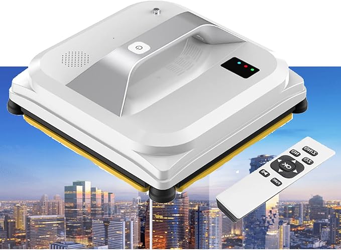 Smart Window Cleaning Robot Automatic Glass Wiper Robot Water with Remote Control 3000PA Powerful Match 80W Automatic Window Cleaner
