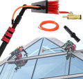 water fed pole kit window cleaning brush outdoor Telescopic Extension Pole Cleaning Kit Outdoor Window Cleaner Window Glass Photovoltaic Solar Panel Cleaning System Washing Equipment Tool Water Fed P