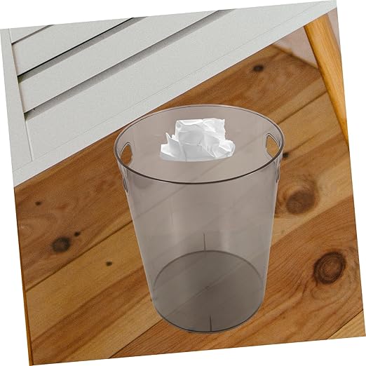 Modern Small Trash Can for Bedroom Plastic Garbage Bin Easy-Access Wastebasket for Home Office Stylish Design Fits Any Decor for Compact Spaces