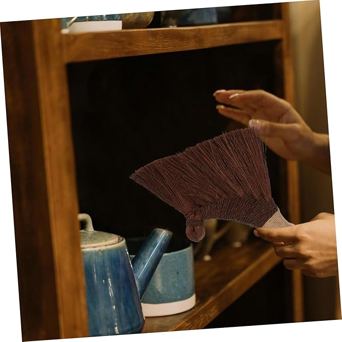 PRETYZOOM Dust Mop Vietnamese Hand Broom Soft Straw Broom for Desk Asian Hand Sweeping Brush