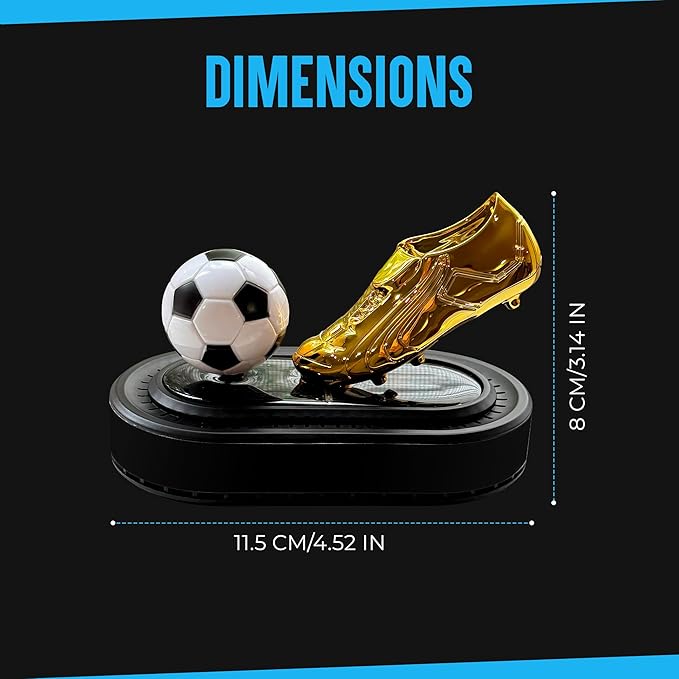 Solar-Powered Soccer-Themed Car Freshener - Solar Rotating Soccer Ball Car Freshener Soccer Gifts for Men &amp Women Gift for Coach Players Teams &amp Fans