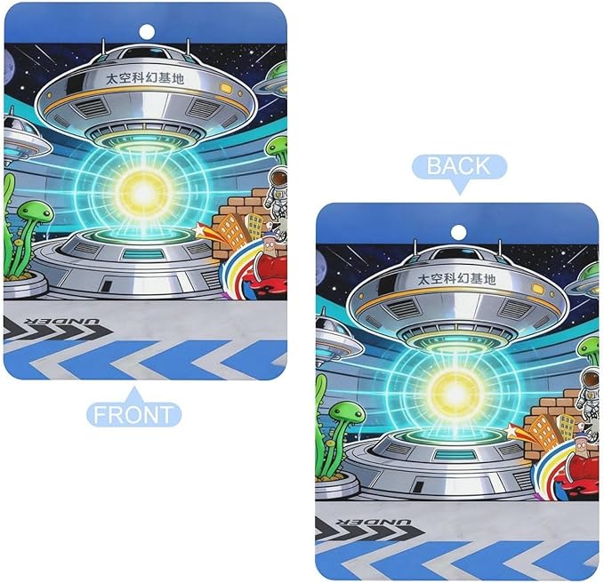 5PCS Car Air Freshener Hanging Personalized Double Sided UFO Base Car Fresheners Long Lasting New Cars Scents Cute Automotive Freshies for Closets Drawers (tea)
