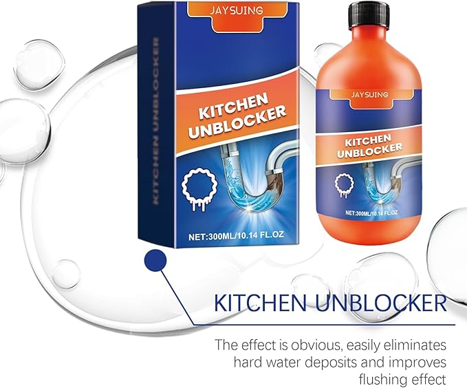 Kitchen Drain Cleaner Powerful Clog Remover For Sinks &amp Pipes Dissolves Grease &amp Blockages Easily(3PCS)