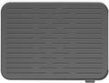 Brabantia Sinkside Silicone Dish Pot Drying Mat (Dark Gray) Soft Non-Slip Kitchen Counter Sink Top Drainer for Dishwashing