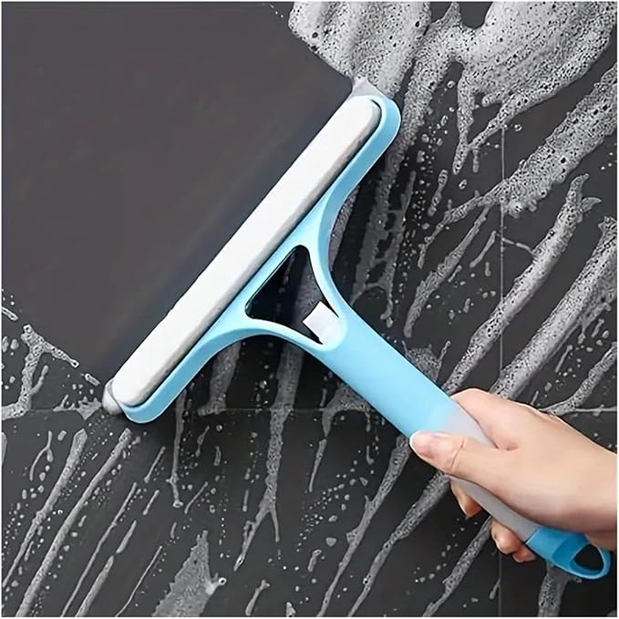 Household Multi Function Glass Wiper Cleaning Mirror with Watering Can 3-in-1 Scraper Window