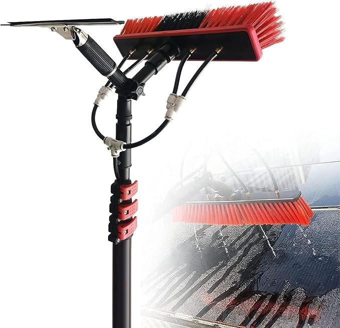 Telescopic Window Cleaner Water Fed Telescopic BrushTelescopic Cleaning BrushProfessional Window Cleaner Window Cleaning ToolWindow Cleaning Pole Water Fed36ft/11m