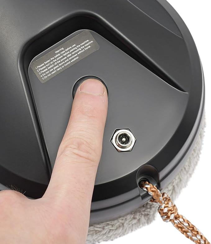 Window Cleaning Machine Cleaner Robot Smart Glass Cleaning Machine 22000rpm 110V Auto Water Spray Window Cleaning Robot for in/Exterior Highrise Windows