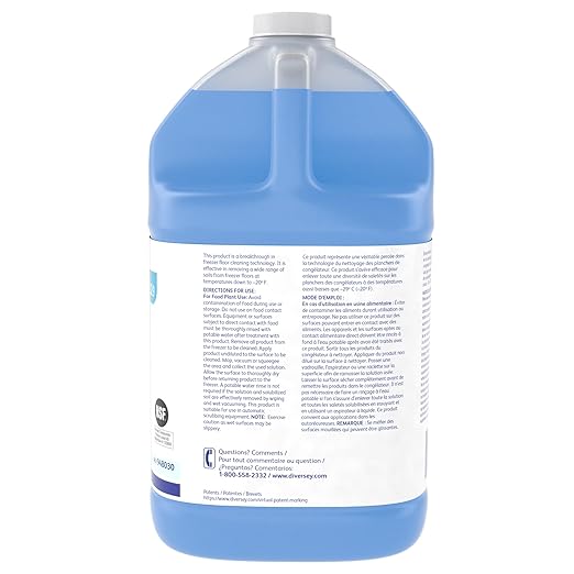 Diversey 948030 SUMA Freeze Walk-in Freezer Cold Room &amp Below Freezing Liquid Floor Cleaner For Kitchens Restaurants Ready-to-Use 1-Gallon (Pack of 4)
