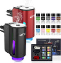 Car Air Freshener Diffuser Portable Intelligent Car Aroma Diffuser with 3 Adjustable Modes Rechargeable Car Aromatherapy MachineTravel Essentials Gifts for Women Men Long-Lasting (10Scents)
