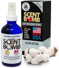 Scent Bomb Air Freshener Spray Long-Lasting Odor Eliminator for Home &amp Car Effective Deodorizer for Kitchen Bathroom Fresh Room Spray &amp Smell Neutralizer Clean Cotton Scent