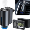 Smart Car Air Freshener DiffuserCar Diffuser With Three AdjustableRechargeable Car Diffusers with Essential Oils(Diffuser+3pcs Oils) Grey&ampBlack