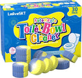 Automatic Toilet Bowl Cleaner Tablets 30-Pack Long-Lasting Toilet Tank Cleaner for Bathroom Blue Water Freshener Prevents Stains &amp Odor Safe for All Toilets (30 Blue and yellow)