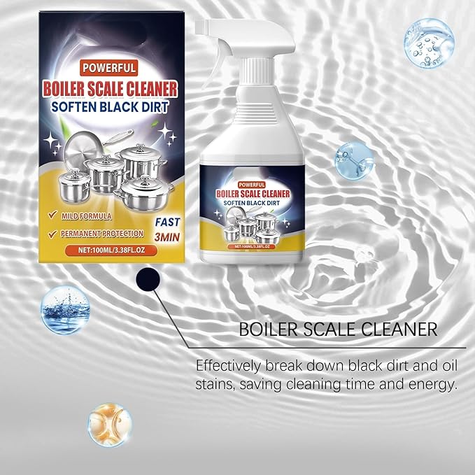 Pot Bottom Black Stain Remover Multi-Effect Cleaner For Kitchen Stoves Tableware Grease And Dirt Suitable(2PCS)