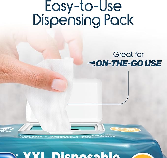 Inspire Adult Wet Wipes Wash Cloths for Incontinence &amp Cleansing for Elderly 8x13 (780 Count)