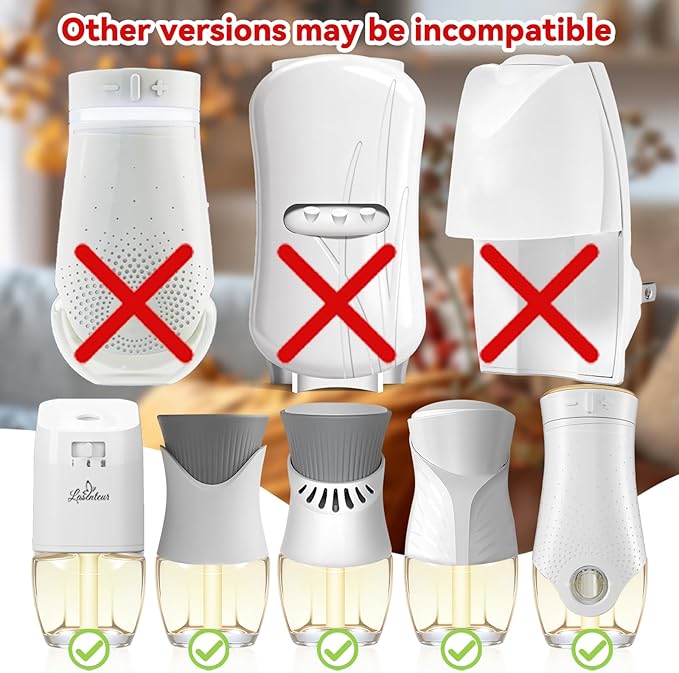 Plug In Refills Air Freshener Winter Scents with Fireside Ember Winter Morning Roasted Chestnuts Christmas Wreath - 12 Count 7.92 Fl Oz - Compatible with Air Wick &amp Glade Not Include Glade P