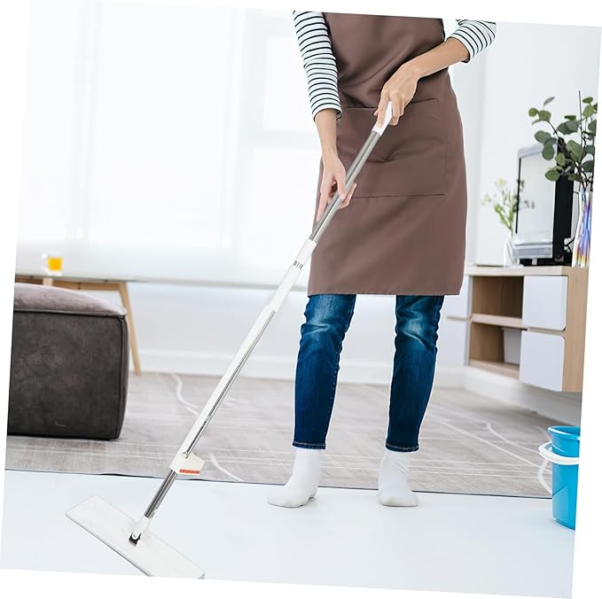Portable Dual Function Floor Cleaning Mop Wet Dry Flat Mop with Replaceable Microfiber Pads Self Squeeze Design for Efficient Home Cleaning Tasks