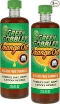 Green Gobbler Cold Pressed Orange Oil Concentrate - 22.5 oz (D-Limonene) Multi-Purpose Home and Outdoor Cleaner (2 PACK)