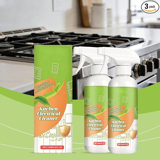Natural Electrolyzed Ion Kitchen Cleaner Spray - Heavy Duty Oven &amp Stove Cleaner Multipurpose Cleaning Spray for Stubborn Kitchen Oil Stains &amp Grease (2)