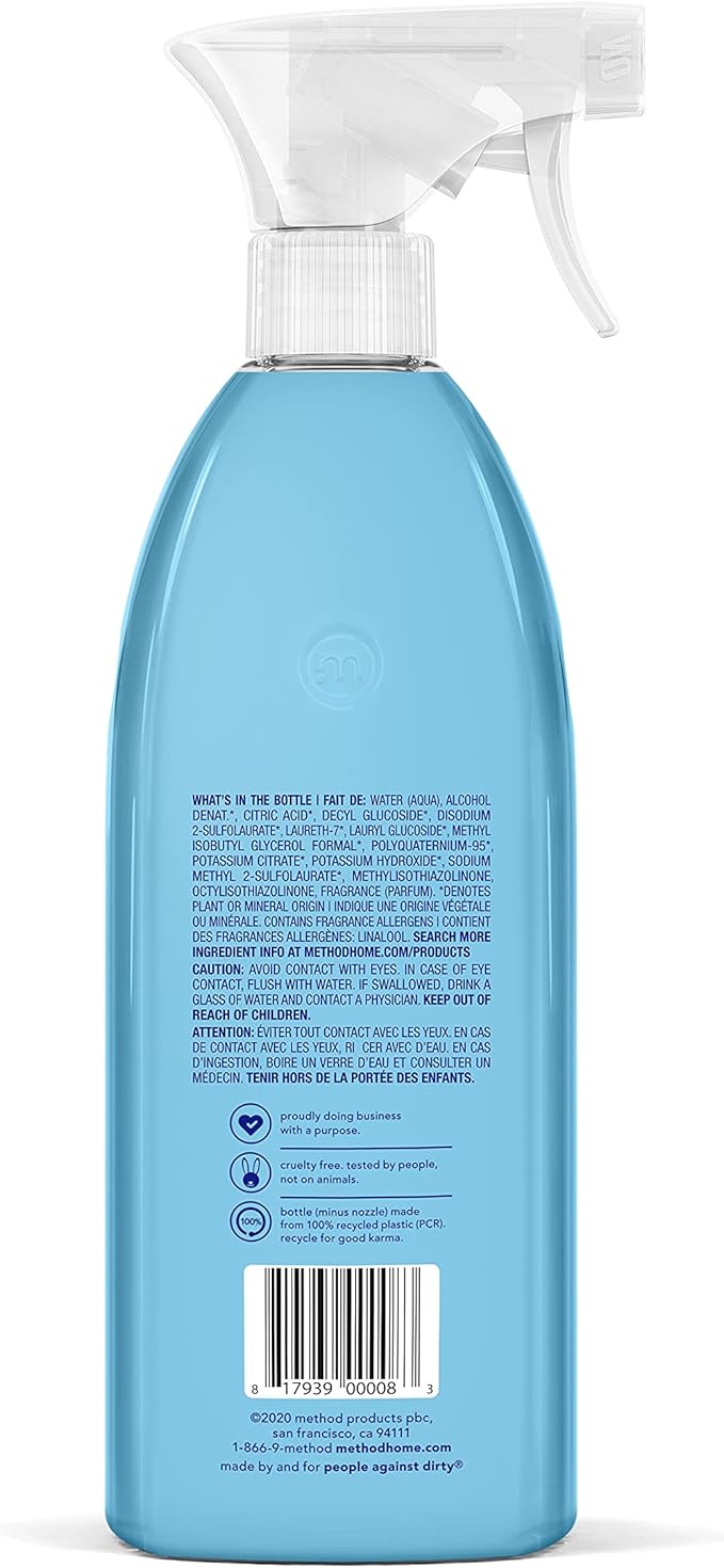 Method Bathroom Cleaner Eucalyptus Mint 28 Ounce (Pack of 2)