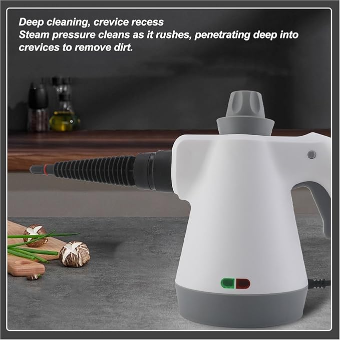 Handheld Steam Cleaner with Multiple Spray Nozzles Multifunction Portable Steam Machine with Indicator Light for Home Car Handheld Steam Cleaner (US Plug 110V)