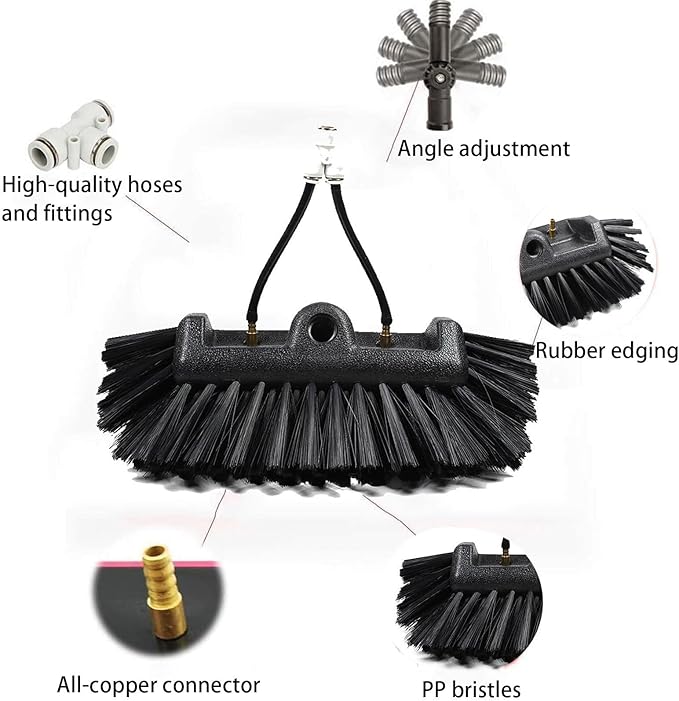 Window Cleaning Telescopic PoleWater Fed Extendable BrushSuitable for Cleaning Conservatory Roof Photovoltaic Panel Cleaning Tools9m(30ft)