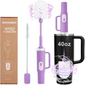 Electric Water Bottle Brush and Straw Cleaner Brush Long Handle Bottle Cleaner Brush 2 in 1 Bottle Cleaning Brush for Sports Bottles Baby Bottles Mugs StrawsStanley Cup
