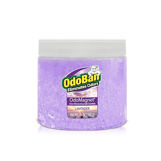 OdoBan OdoMagnet Odor Eliminator Gel Crystals 14 Ounce 6-Pack Lavender Scent