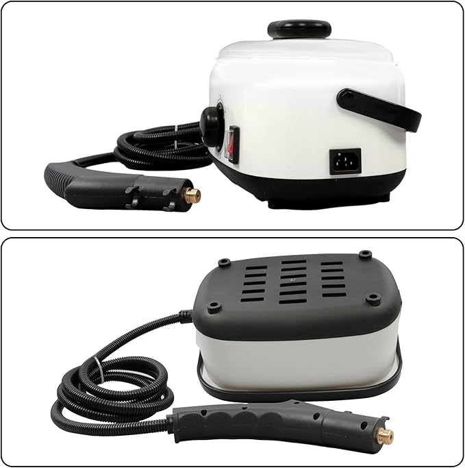 kimllier Portable 1500ml Steam Cleaner 2500W High-Pressure Deep Cleaning for Car Interiors Bathroom Tiles Upholstery Grout Lines Windows