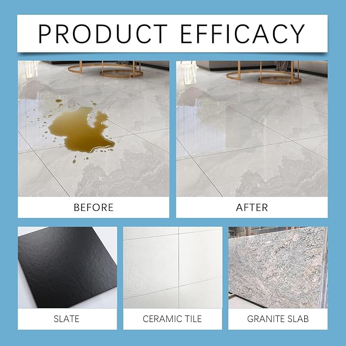 Marble Cleaner &amp Polish - Stone Sealer For Scratch Repair Kitchen Tile Countertop Protection Transparent Coating(2PCS)