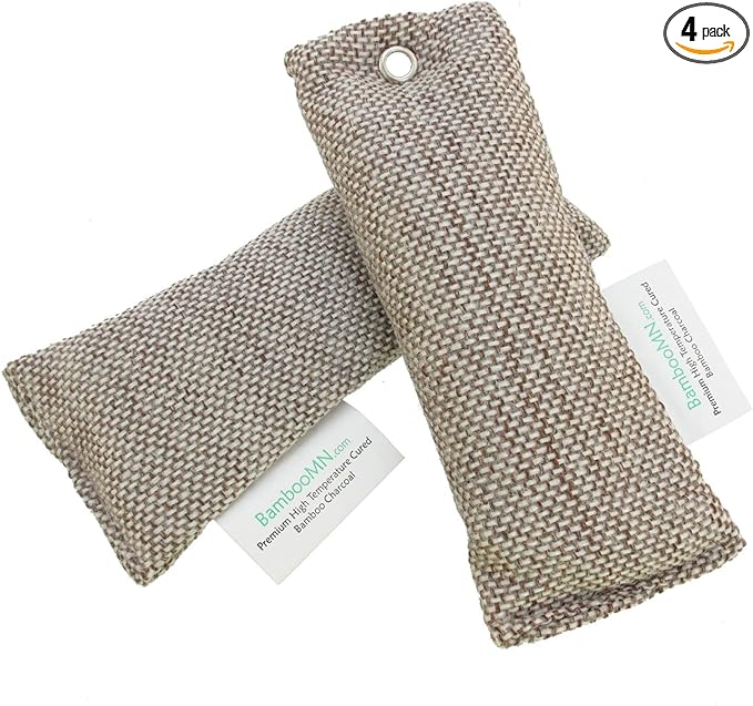 BambooMN Activated Bamboo Charcoal Air Purifier - 150g Tan - 8 Units