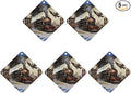 5PCS Car Air Freshener Hanging Personalized Double Sided Steampunk Express Car Fresheners Long Lasting New Cars Scents Cute Automotive Freshies for Closets Drawers (tea)