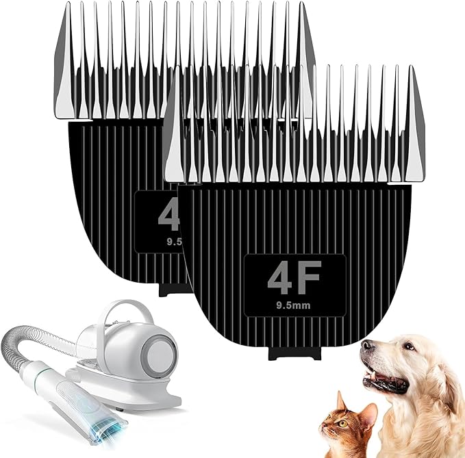 Replacement Blade for nebot P1 Pro Pet Grooming Kit &amp VacuumSize-4F Cut Length 3/8(9.5mm)Made of Ceramic Blade &amp Stainless Steel Blade2 Pack