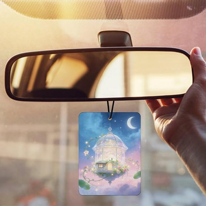 5PCS Car Air Freshener Hanging Personalized Double Sided Starry Vines Car Fresheners Long Lasting New Cars Scents Cute Automotive Freshies for Closets Drawers (tea)