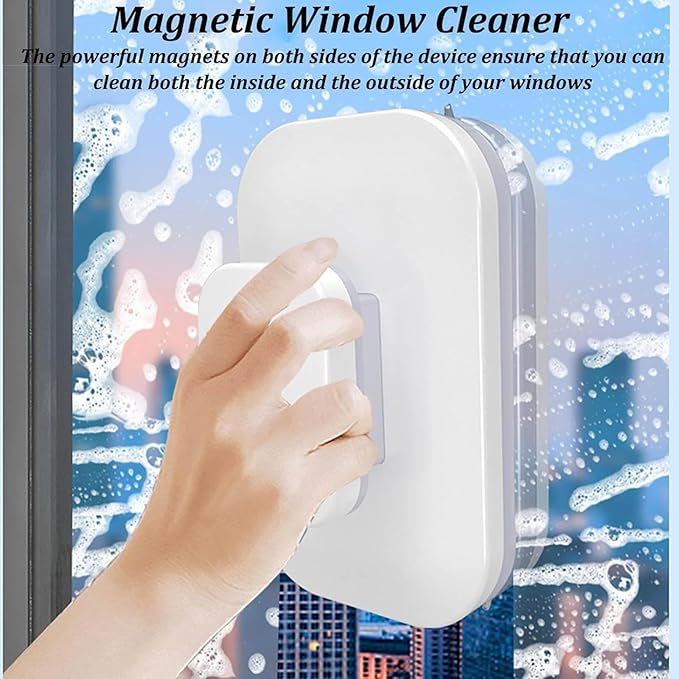 Magnetic Window Cleaning Tool Adjustable Magnetic Double Sided Glass Cleaning Tool Car Window Cleaner