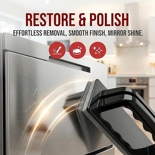 Stainless Steel Scratch Remover Kit for Stove Scratch Repair &amp Polish Only for Non-Coated Cooktops &amp Ranges Reduces Scratches Heat Marks &amp Scuffs