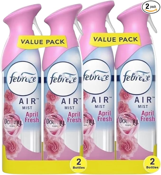 Fe.bre.ze Air Freshener Spray Odor-Fighting Room Spray Dowwnny April Fresh 8.8oz (8.8 oz (Pack of 4))