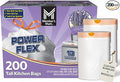 Member-Mark PowerFlex 13 Gallon Lavender-Scented Tall Kitchen Trash Bags 200 Count with Durable Drawstring Closure Custom Bundled by MOOCHI
