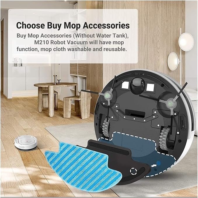 1 Bracket/Support + 2 Mop Compatible with Lefant M210 M210B M213 Or M210 Pro M210T F1 Mopping Wiping Function Parts Accessories (Color : M210P)