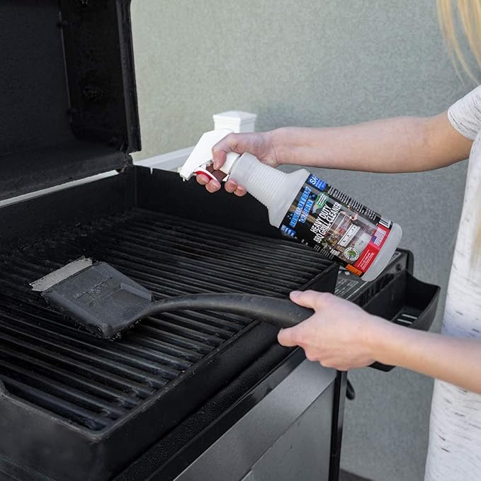 Absolutely Clean IT JUST WORKS GREAT as Grill Cleaner Spray! - Professional Strength Natural Enzyme Formula - Fast Acting Fume Free - USA Made (32oz Spray Bottle)