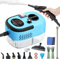 2500W Handheld Steam CleanerPortable Car Steamer For Auto DetailingHigh-Temperature and Pressure Steam Cleaner For Home Steam Cleaning Machine for FurnitureKitchenGroutFloorTile (Blue)