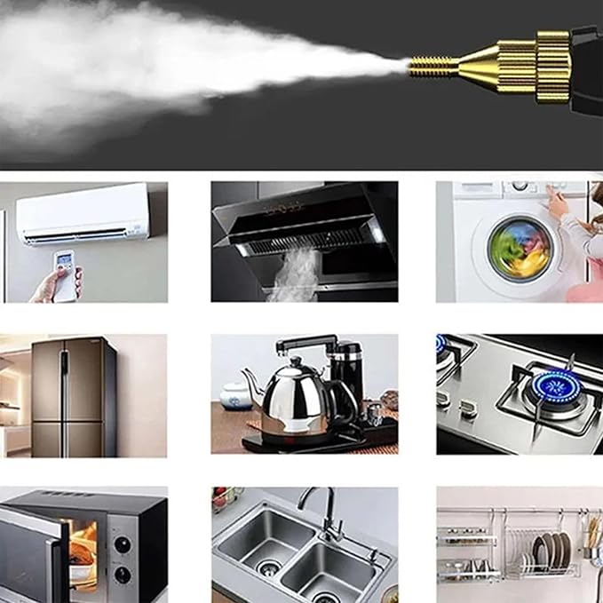 Muntuni 2500W Furniture Steam Cleaner 2500w Handheld High Temperature Pressurized Steam Cleaner Car Steam Cleaner Furniture Steam Cleaner for Floors Cars Kitchens Bathrooms (红色)