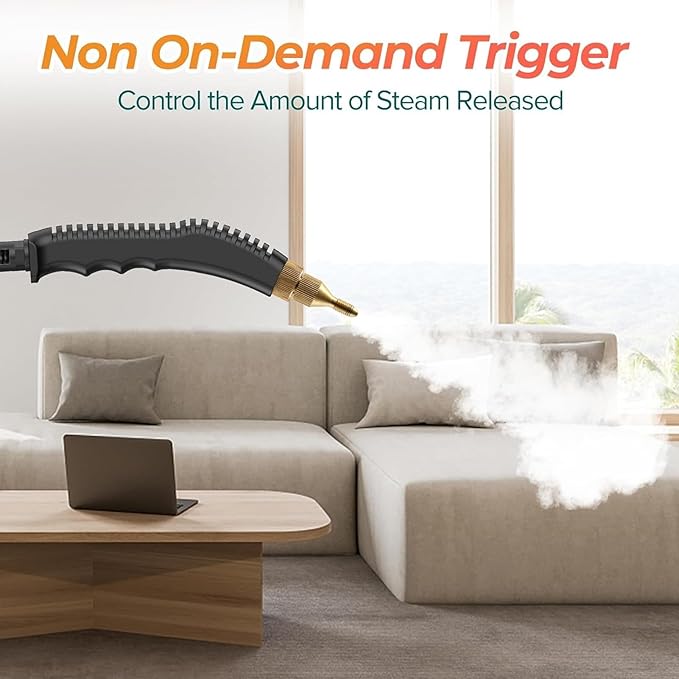 2500W Handheld Steam Cleaner High Temperature Pressurized Portable Steam Machine with 3 Brush Heads for Kitchen Bathroom Living Room Car (US Plug 110V)