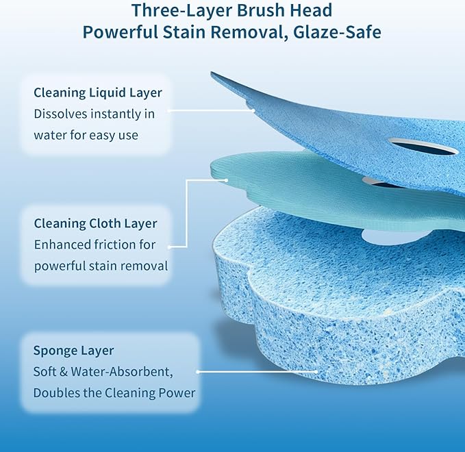 Toilet Brush with 120 Refills White Toilet Cleaning Brush Toilet Bowl Brush Toilet Brush Refill for Efficient and Deep Scrub Toilet