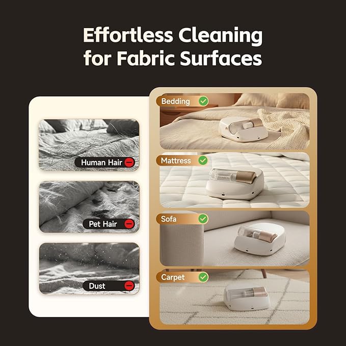 X1 Robot Bed Vacuum Automatic Mattress Vacuum Cleaner with Intelligent Path Planning UV-C Light HEPA Filter One-Click 100% Dust &amp Pet Hair Removal for Bed Mattress Sofa Carpet