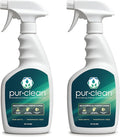 EvaClean PurClean All Purpose Cleaner – Ready to Use 2-Pack Spray Bottles 32 FL Oz. Each Biodegradable Degreaser For Hospitals Hotels Schools Daily Use Mop Spray Wash Lemon Scent